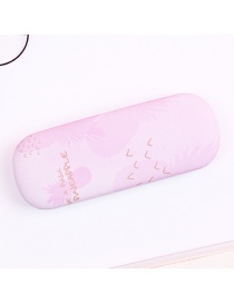 Fashion Pink Pineapple Pattern Decorated Glasses Case