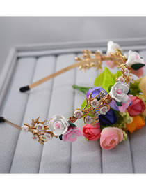 Fashion Multi-color Flower Shape Decorated Headband