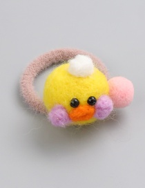 Fashion Yellow Duck Shape Decorated Hair Rope