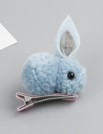 Fashion Blue Rabbit Shape Decorated Hair Clip