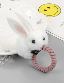Fashion White Rabbit Shape Decorated Hair Rope