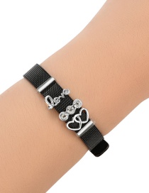 Fashion Black Letter Love Decorated Simple Bracelet