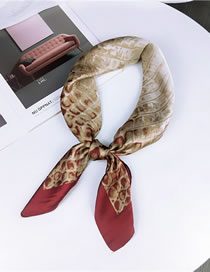 Fashion Red Honeycomb Pattern Decorated Scarf&hair Band