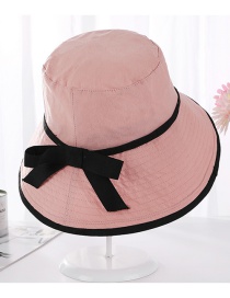 Fashion Pink Bowknot Shape Decorated Sunshade Hat