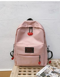 Fashion Pink Heart Shape Decorated Backpack