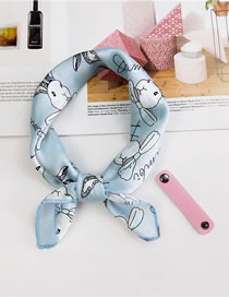 Lovely Blue Bowknot&rabbit Decorated Child Scarf