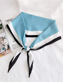 Lovely Blue Square Shape Design Professional Scarf