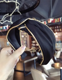 Fashion Black Cross Shape Decorated Hair Hoop