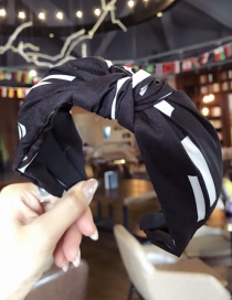 Fashion Black Cross Shape Decorated Hair Hoop