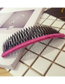 Elegant Plum Red Gear Shape Design Simple Hair Comb