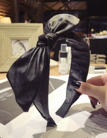 Elegant Black Pure Color Design Knot Shape Hair Hoop