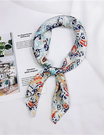Fashion Multi-color Color Matching Decorated Small Scarf