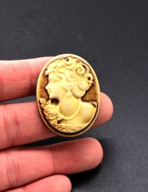 Fashion Gold Color Beauty Pattern Decorated Brooch