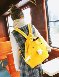 Fashion Yellow Duck Shape Design Pure Color Shoulder Bag