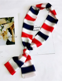 Fashion Red Stripe Pattern Decorated Scarf