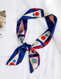 Fashion Blue Dots Pattern Decorated Scarf