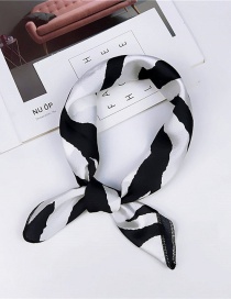 Fashion White+black Zebra Pattern Design Simple Scarf