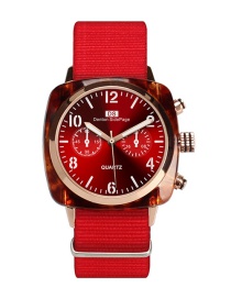 Fashion Red Noctilucent Design Waterproof Watch