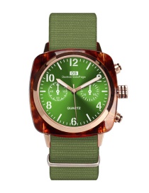 Fashion Green Noctilucent Design Waterproof Watch