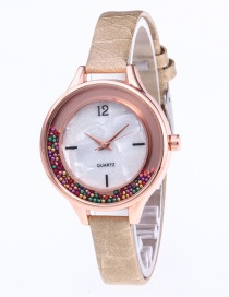 Fashion Gray Colored Balls Decorated Leisure Watch