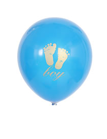 Fashion Blue Feet Pattern Decorated Balloon