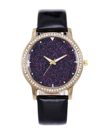 Fashion Black Starry Sky Pattern Decorated Watch