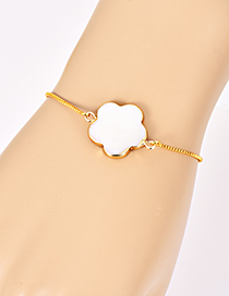 Fashion Gold Color Flower Shape Decorated Bracelet