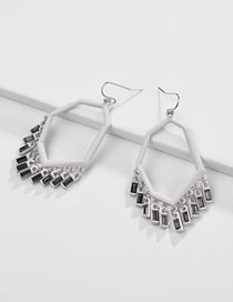 Fashion Gray Geometric Shape Decorated Earrings