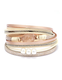 Fashion Beige Multi-layer Design Bracelet