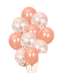 Fashion Rose Gold Paillette Decorated Balloon