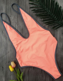 Fashion Pink Bikini One-piece Swimsuit