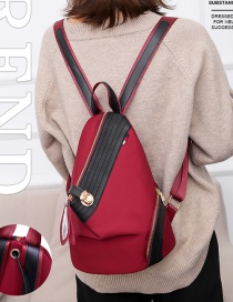 Fashion Red Nylon Large Capacity Anti-theft Backpack