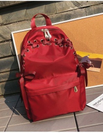 Fashion Red: Bow Backpack