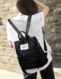 Fashion Black Oxford Cloth Backpack