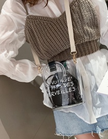 Fashion Black Sequined Plastic Single Shoulder Portable Bag