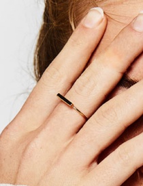 Fashion Gold  Silver Geometric Ring