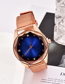 Fashion Royal Blue Alloy Strap Electronic Element Watch