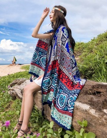 Fashion Multi-color Cotton And Linen Shawl