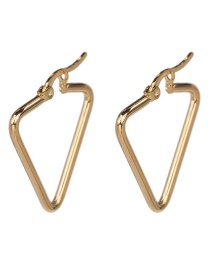 Fashion Gold Geometric Triangle Alloy Earrings