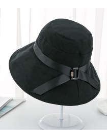 Fashion Black Bow Folding Cup Cap