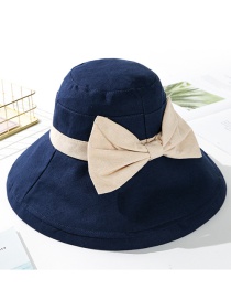 Fashion Navy Big Bow Butterfly Fisherman Hat