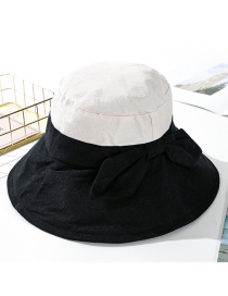 Fashion Black Two-color Stitching Big Fisherman Hat