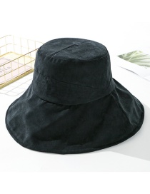 Fashion Black Peach Velvet Solid Color Cloth Hat