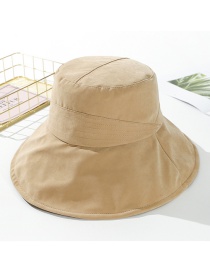 Fashion Khaki Peach Velvet Solid Color Cloth Hat