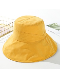 Fashion Mango Yellow Peach Velvet Solid Color Cloth Hat