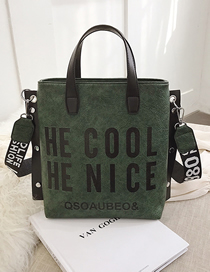 Fashion Green One-shoulder Shopping Bag