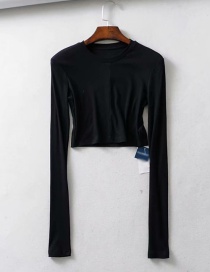 Fashion Black Long Sleeve T-shirt