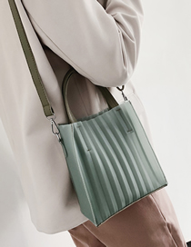 Fashion Green Crossbody Jelly Stripe Shoulder Bag