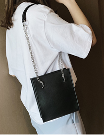 Fashion Black Handbag Slung Chain Shoulder Bag