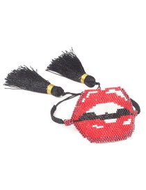 Fashion Red Lip Set Bracelet